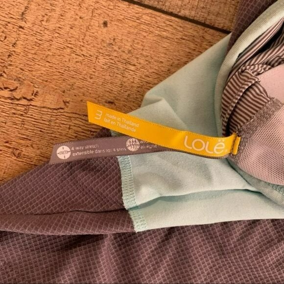 Lole workout tank with built in bra in blue and gray - M - Picture 7 of 12